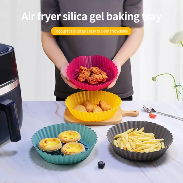 Air Fryers Liner Non-stick Baking Silicone Pot Air Fryers Oven Cooking Tool