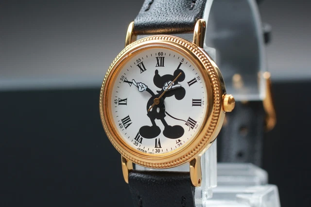 Montre Bracelet Femme Vintage Années 1990 – Marque NTC – Cadran Doré Aiguilles Multiples – Quartz – Occasion