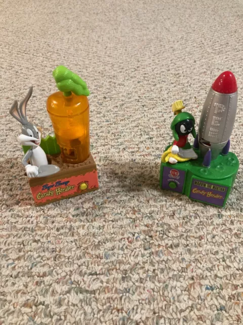 Vtg Bugs Bunny AND Marvin the Martian Candy Hander Warner Bros Looney Tunes 1998