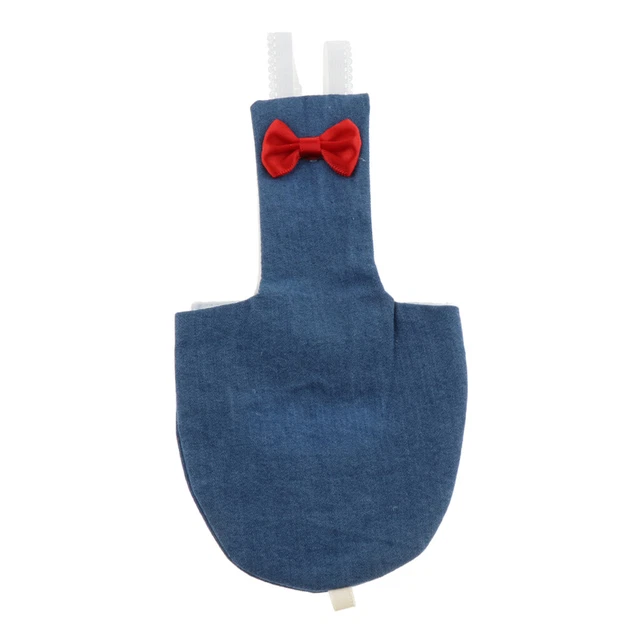 Tuta parapioggia lavabile per pannolini per uccelli piccoli e grandi Denim XS