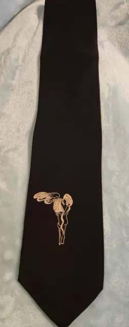 John Lennon Artwork "‘Embrace" Black Necktie - The Beatles Brand New