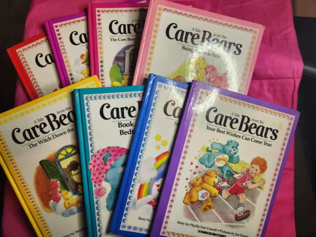 Lot Vintage 1983 Set of 8 A Tale From the Care Bears Parker Brothers HC Books