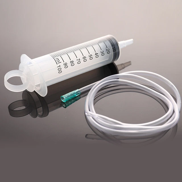 1PCS 100ML LARGE Capacity Syringe Reusable Pump Measuring With 1m Tube