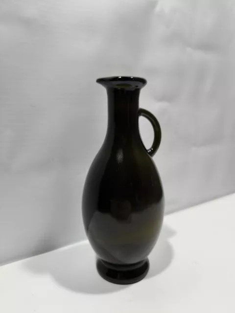 Ancienne Bouteille En Verre Noir Fabriqué En Italie