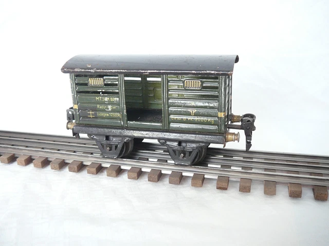 MAERKLIN 5484 MAXI Wagon de Marchandise Couvert Bleu Clair Échelle 1
