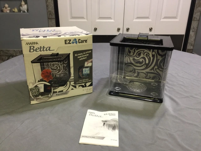MARINA EZ CARE 0.7 GALLON BETTA AQUARIUM BLACK (c)