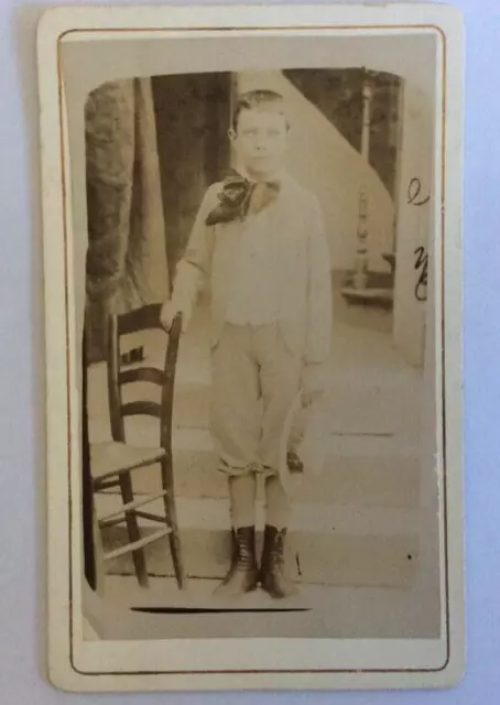 Photographie ancienne d'un jeune garçon - Legraverand, Joigny (Yonne)