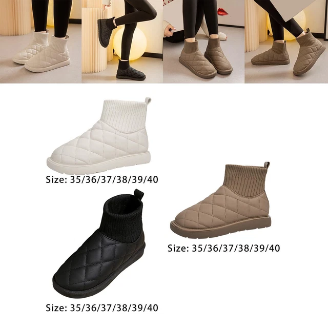 Bottes de neige d'hiver pour femmes, bottines antidérapantes pour le travail en