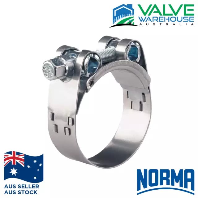 Norma GBS Heavy Duty T Bolt Hose Clamp W4 - Full Stainless Steel