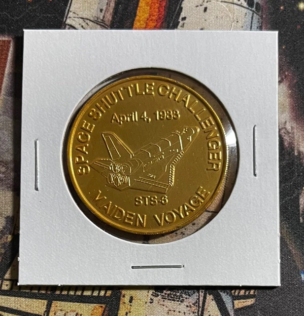 Challenger Port Canaveral Blended Flown Booster Metal Coin Medallion