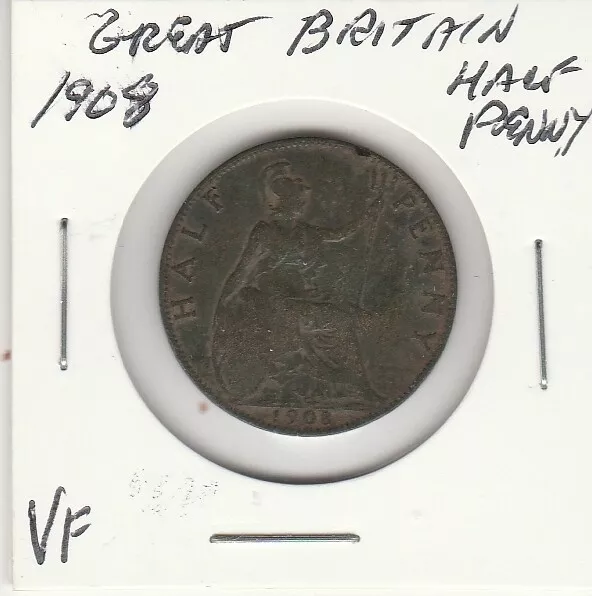 Great Britain 1908  Half Penny