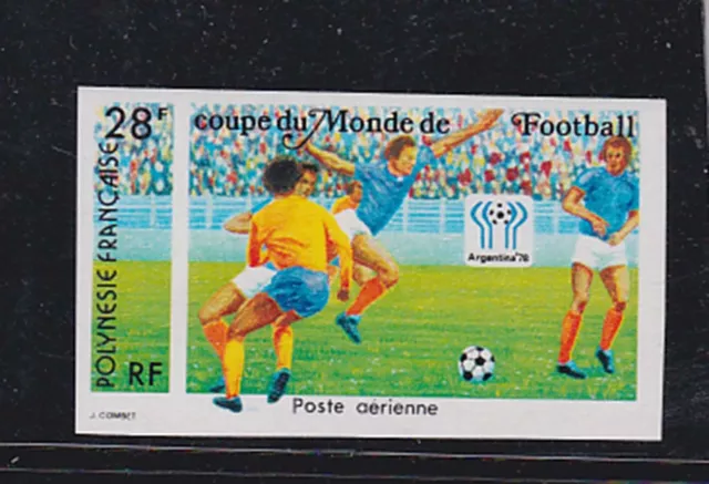 fr.polynesia 1978 Sc C161 imperf,world cup,MNH        j2256