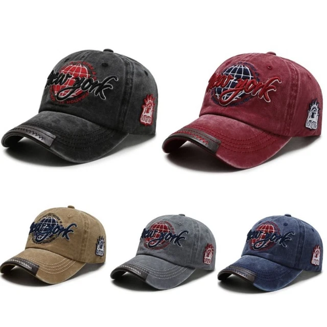 Washed Cotton Trucker Cap Retro-style Sun Hat New Embroidered Hat  Fishing