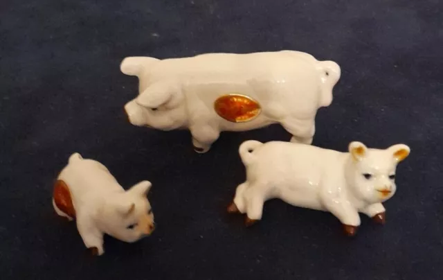 Miniature Family Bone China Maialini Collezione Vintage