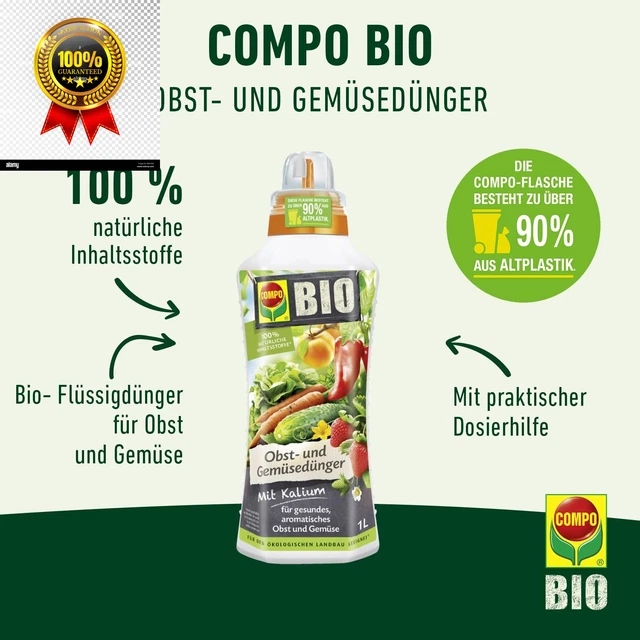 COMPO BIODÜNGER FÜR Obst und Gemüse natürlicher SpezialFlüssigdünger