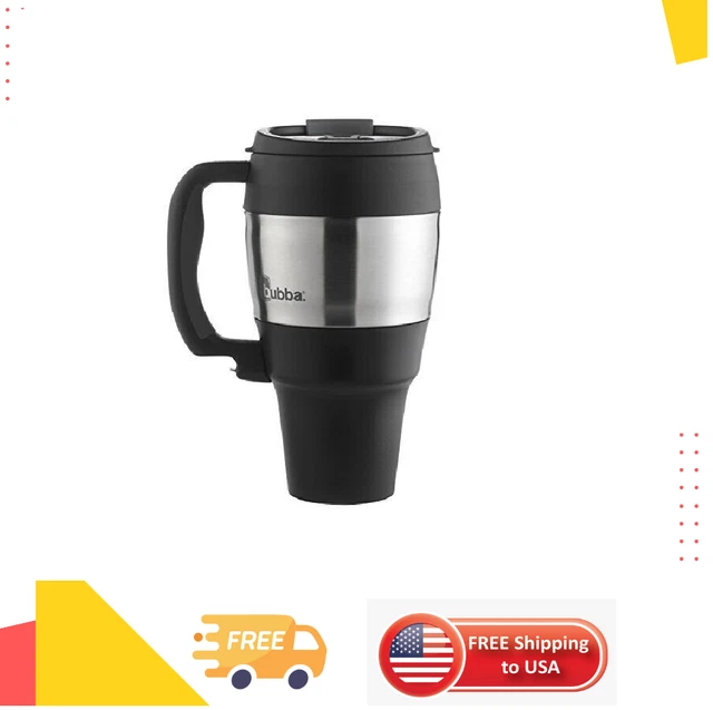Bubba Classic Stainless Steel Mug with Handle Black, 34 Fl Oz~FASTSHIPPING