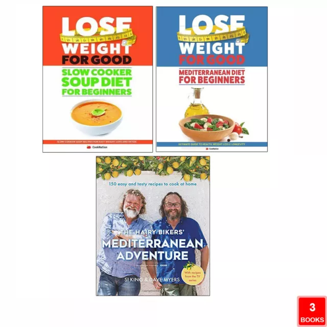 Lose Weight For Good, Mediterranean Adventure, Slow Cooker Soup Diet 3 Books Set