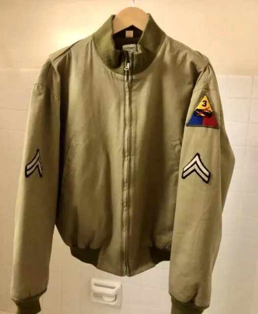 WWII At The Front Old Run Army Tanker Jacket 3 Armored Spearhead Winter Combat