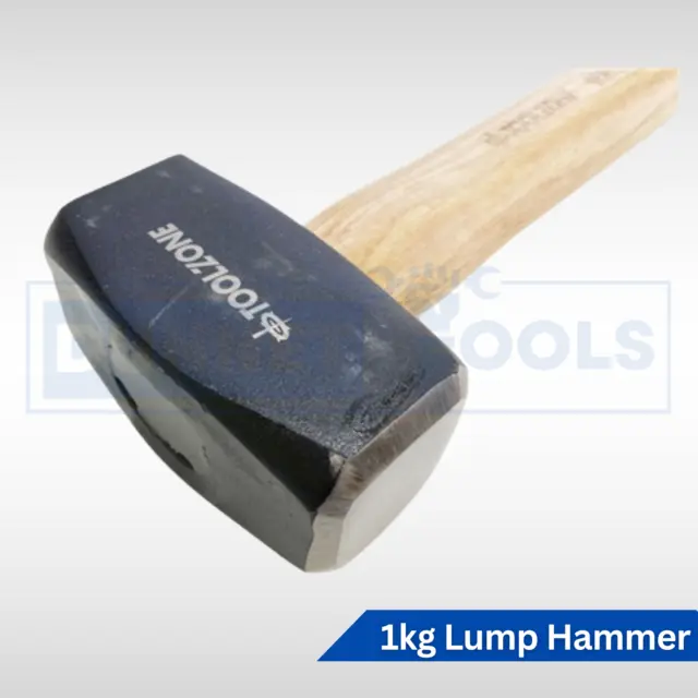 Lump Hammer resistente 1 kg madera de nogal herramienta de mano albañiles mazo club