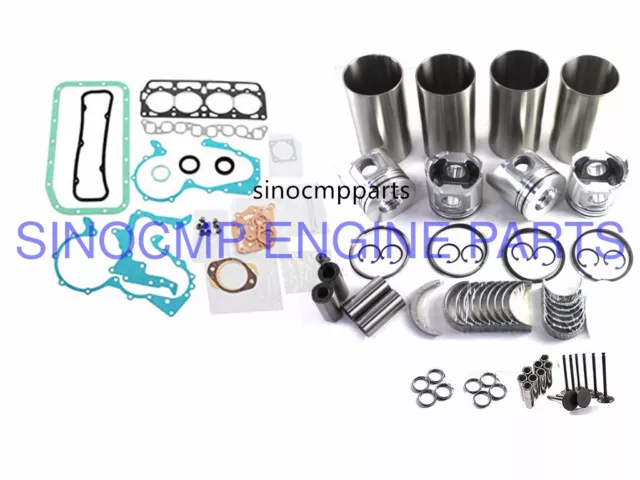 4P Engine Overhaul Rebuild Kit with Valves for Toyota Forklift Truck Gasket