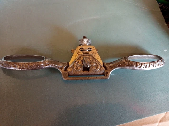Antique Prestons Spokeshave Woodworking Tool