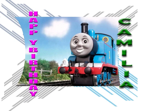 PERSONALISED - THOMAS THE TANK ENGINE - Birthday Greeting Card Any