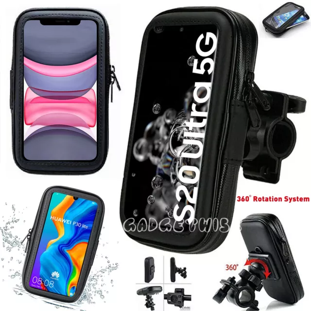 360 Bicycle Bike Pouch Cover Waterproof Ride Mount Holder Case For Mobiles Phone