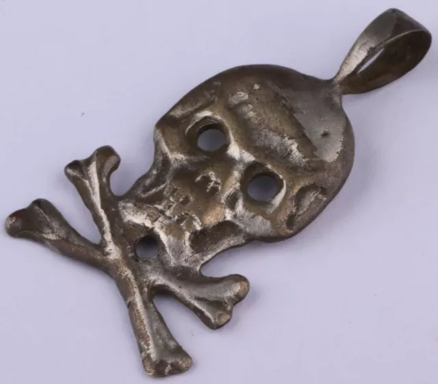 Human Skull Head Bones Pendant Army's Military WW2 wwII WW1 wwI Masonic