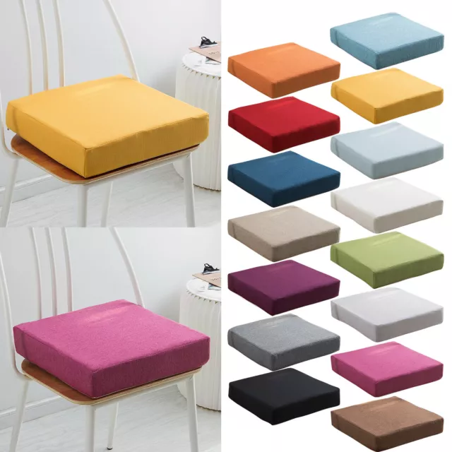 Thicken Square Booster Chair Seat Pads Foam Sponge Office Garden Patio Cushion