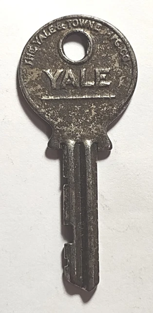 Cerraduras de repuesto Steampunk vintage Key THE YALE TOWNE MFG CO 6 Appx 1-7/8