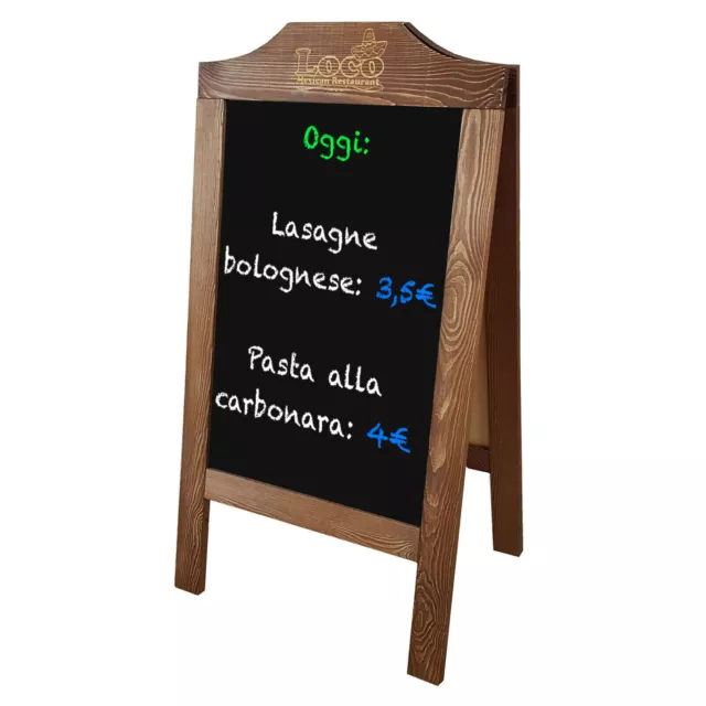 ESPOSITORE Pubblicitario Cavalletto Bifacciale 126,5x67cm CON TUO LOGO