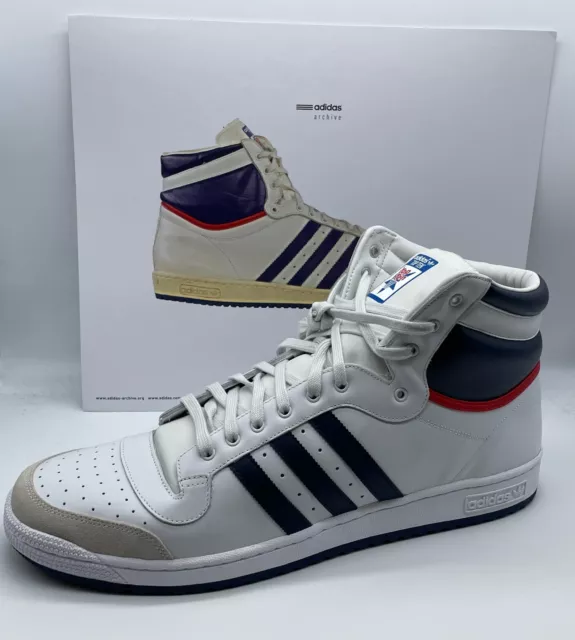 adidas Top Ten HI 40th Anniversary Mens Trainers White D65161 UK20