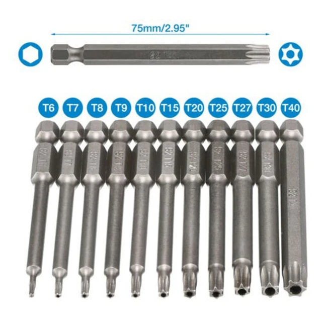 Jeu De 12 Embouts De Tournevis PH1 PH2 PH3 PZ1 PZ2 PZ3 - 50 Mm, Acier Traité Pour Perceuse Et Tournevis Manuel