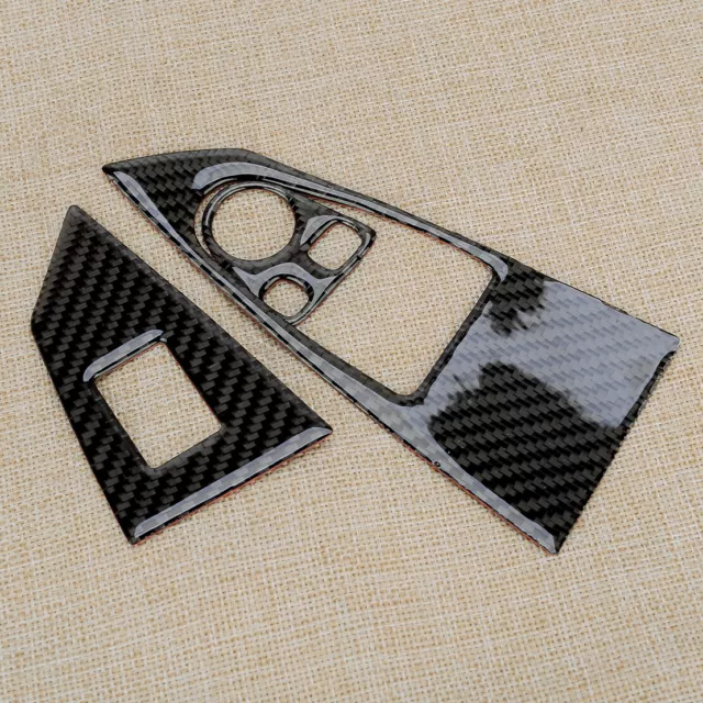 Carbon Fiber Window Lift Switch Cover Fit For BMW 6 Series E63 E64 2004-2010 zx 2