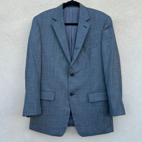 Michael Kors Macy's Men's Store Wool Single Breasted Gray Suit & Pants - 40R