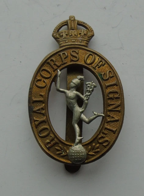 BRITISH ARMY WW2 Royal Corps Of Signals Bi-Metal Cap Badge £4.99 ...