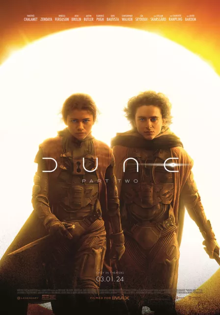 Dune 2 (2024) Movie Affiche de cinéma Poster #310