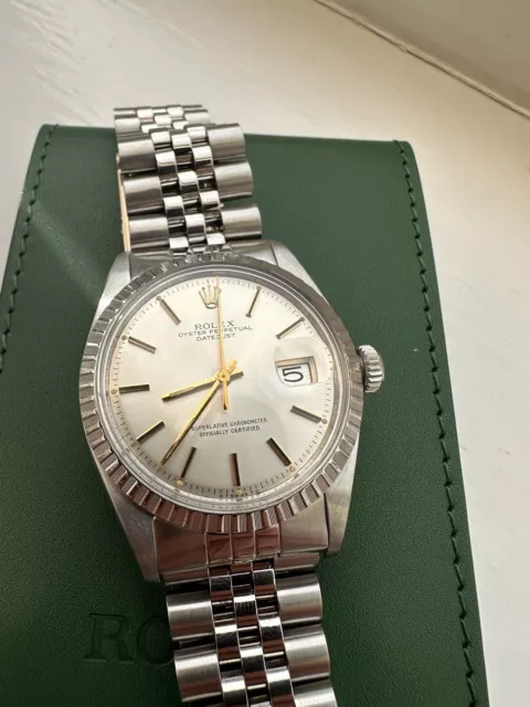 Rolex Datejust Silver Men's Watch - 1603 Rare Sigma Dial