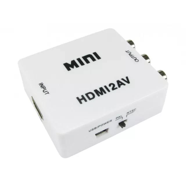 Hdmito Cvbs Vidéo Composite Et Rca Phono Audio Adaptateur Convertiseur Pal/Ntsc