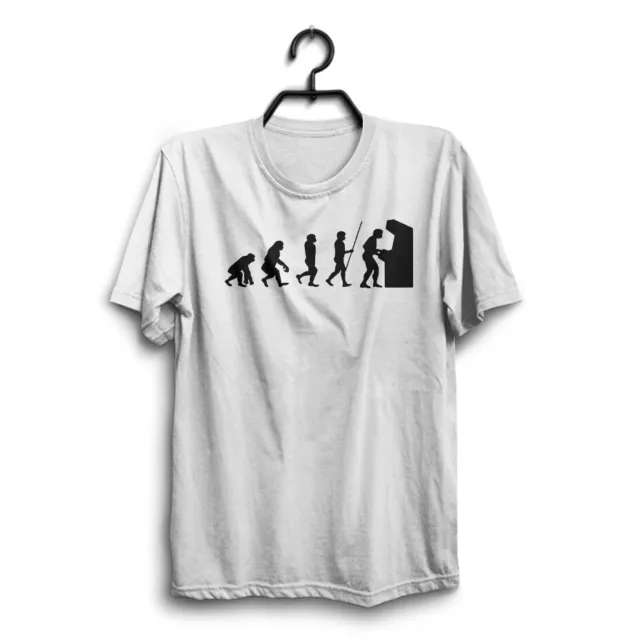 EVOLUTION GAMING Mens Funny Birthday White T-Shirt novelty joke Tshirt gift tee