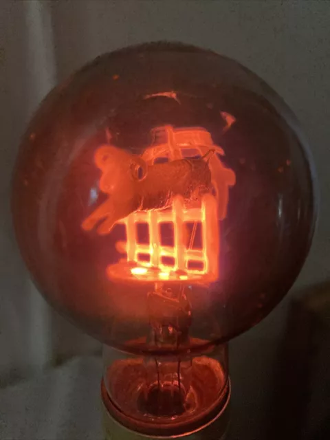 Aerolux Sheep Jumping Fence Ram Counting Sheep Vintage Figural Lightbulb #20