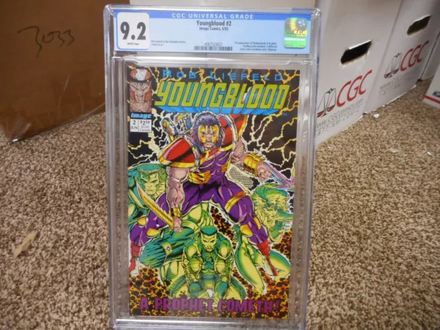 Youngblood 2 cgc 9.2 Image 1992 1st appearance Shadowhawk 1st Prophet WHITE pgs