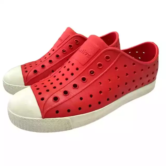 Native Jefferson Red Slip On Shoe Sneaker Kid's Size 2 (J2)