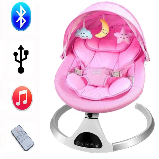 BABY SWING CHAIR Electric Infant Safety Bouncer Chair Newborn Sleep Bed