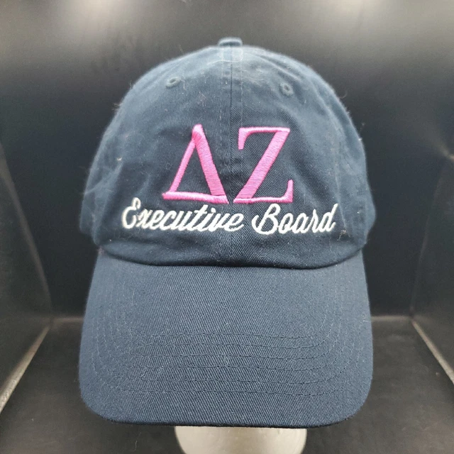 Delta Zeta Sorority Executive Board Baseball Cap Hook N Loop