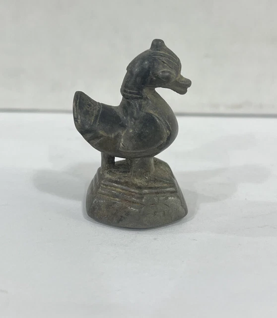 Vintage Dragon Rooster Duck Asia Antique Opium Weight  Bronze China 2.9 OZ 4