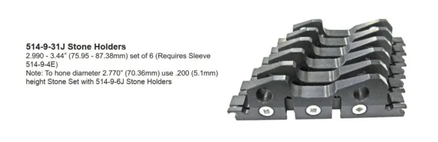 514-9-31J Stone holder (require 514-9-4E) fits Rottler H85A H86A H87A set 6 pcs