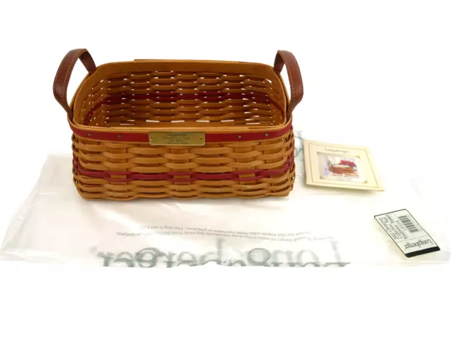 Longaberger Christmas Collection 2002 Traditions Basket with Product Card NEW