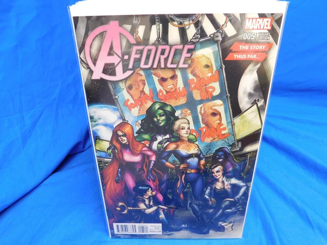 Marvel Comics A-FORCE #5 (2016) She Hulk VF/NM Story Thus Far Variant