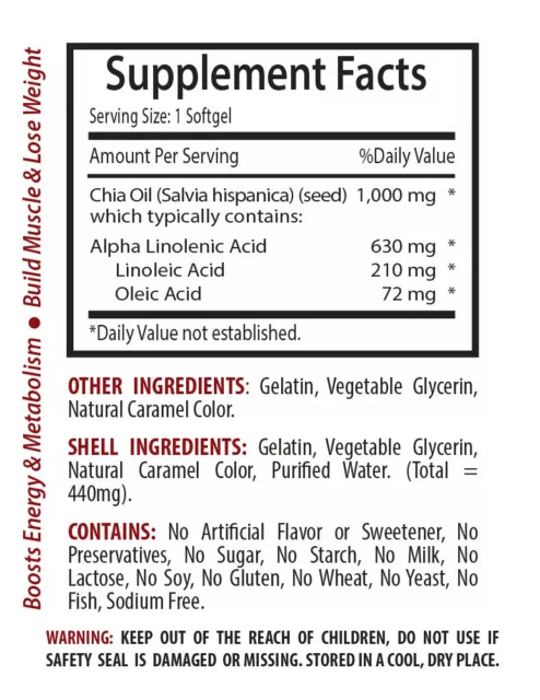 Chia Seed Oil Omega 3-6-9 - MAKE YOUR SKIN GLOW - Organic Omega - 2B 2